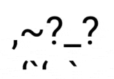 A small animated ASCII shrug face